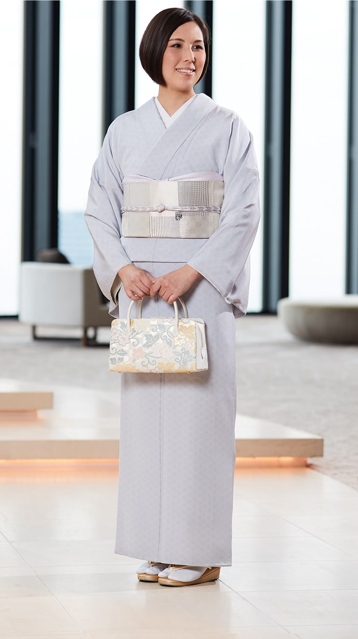 付け下げ小紋幾何学レトロモダン